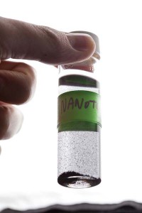 a test tube labelled "nanotubes"